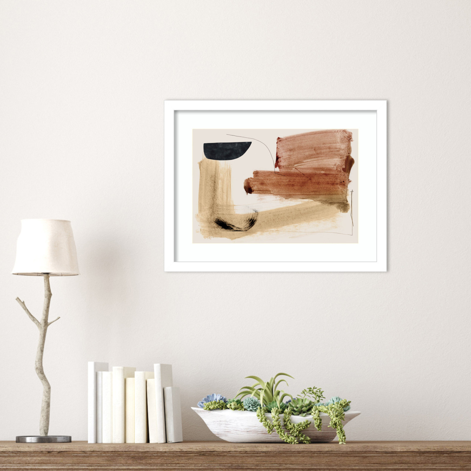 Cleve "Cooking" Print by Dan Hobday, White, 13" H x 17" W