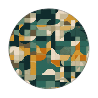 Schematic Lands Indoor And Outdoor Area Rug