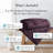 Southshore Fine Linens Vilano Down Alternative Comforter, 240 GSM Double-Brushed Microfiber Oversized All-Season Comforter with Box Stitching, Piped Edges and Corner Tabs, Twin/Twin XL, Purple-420232240-420232230