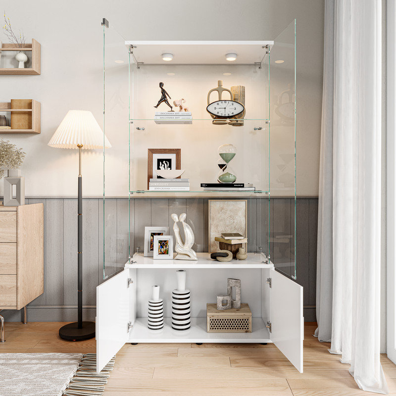 Display Cabinet, White
