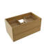 Meuble-lavabo flottant 36 po avec plateau en pierre reconstituée, lavabo en céramique et veilleuse à DEL 36 po, jaune érable