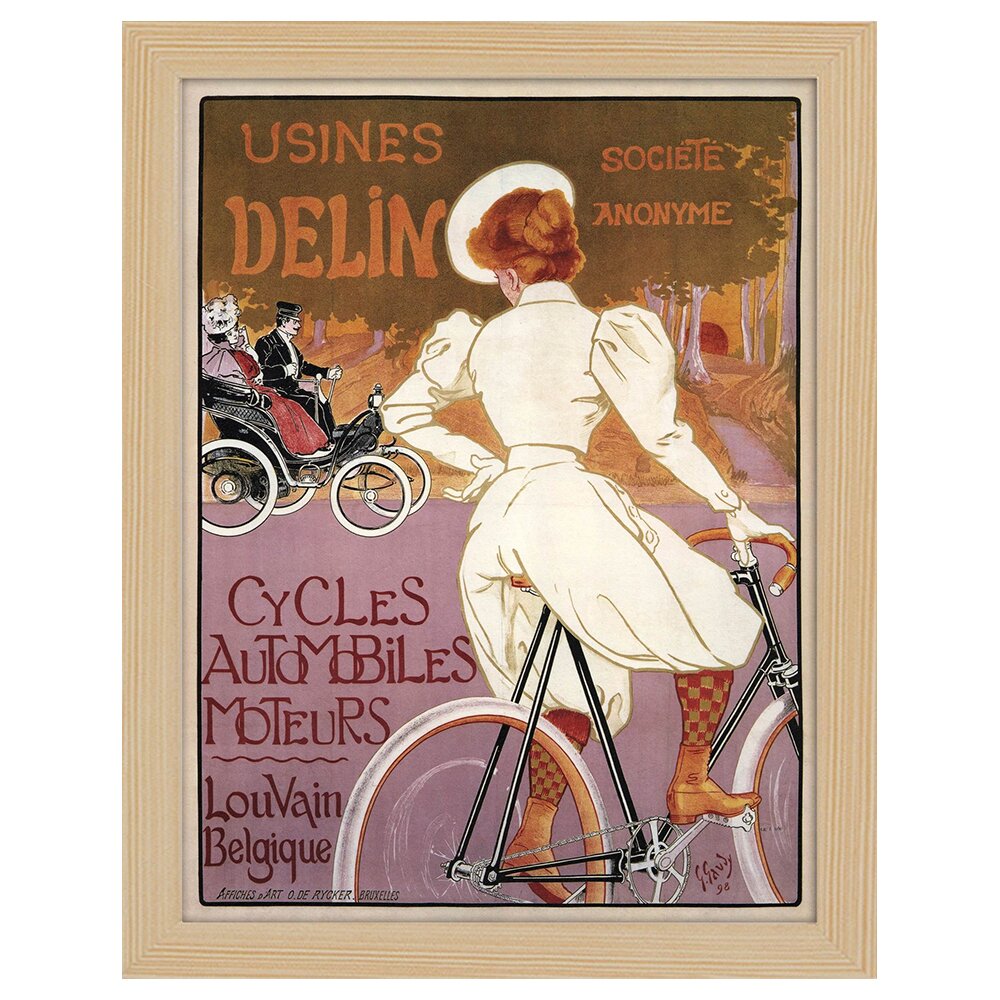 Leinwandbild Vintage Advertising Poster Usines Delin