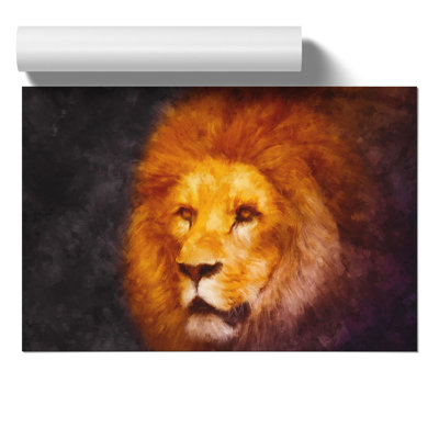 Lion Painting - Frameless Print