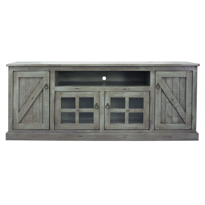 Media Console, Rustic Light Blue
