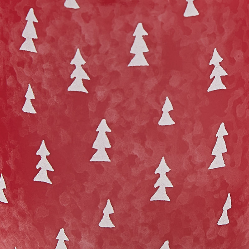 Mugs de sapin de Noël rouges