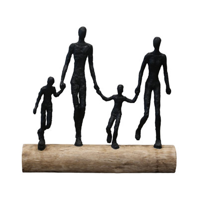 Bozan Metal Wood Garden Statue