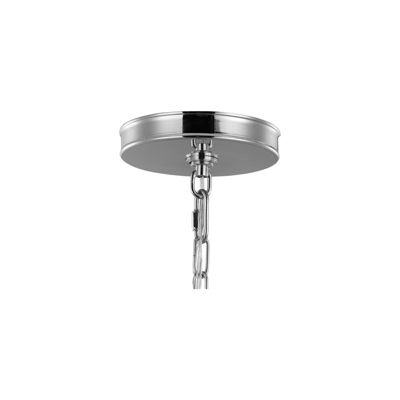 Lismore Chandelier, Polished Nickel 