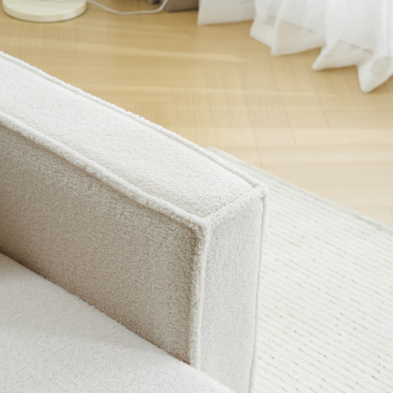 Modular Accent Chairs-single Accent Chairs With 2 Arms, Cream