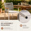 Outdoor Dining Armchair with Cushions