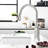 3 Hole Brushed Nickel Kitchen Faucet, Pull Down , 2 Handles, Classic And Modern Blend Faucet For Sink, Handle,-2041837818