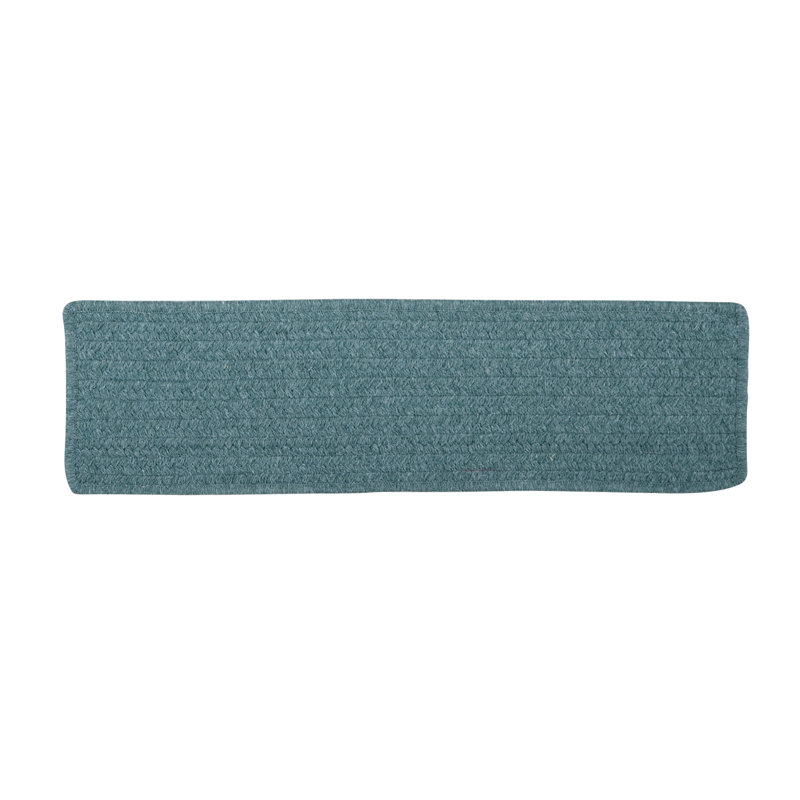 Tapis d'escalier Mcclary - Bleu sarcelle, Ensemble de 13