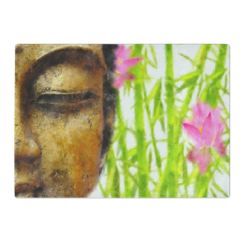 Buddha Statue Vol.8 Painting Chopping Board, 0.4cm H x 28.5cm W x 39cm L
