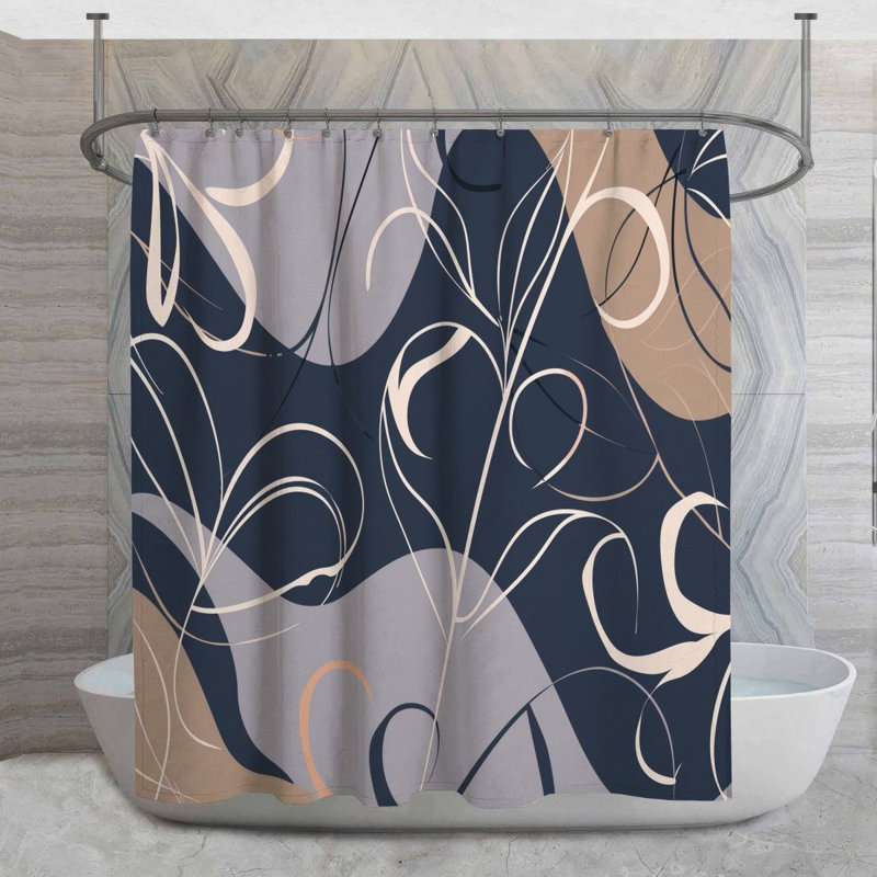 Rideau de douche Floral, H 83 po x l 70 po