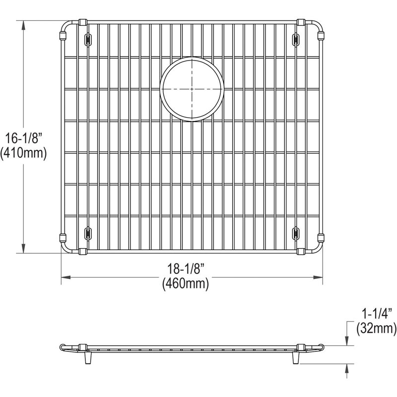 Crosstown 18" x 2" Sink Grid