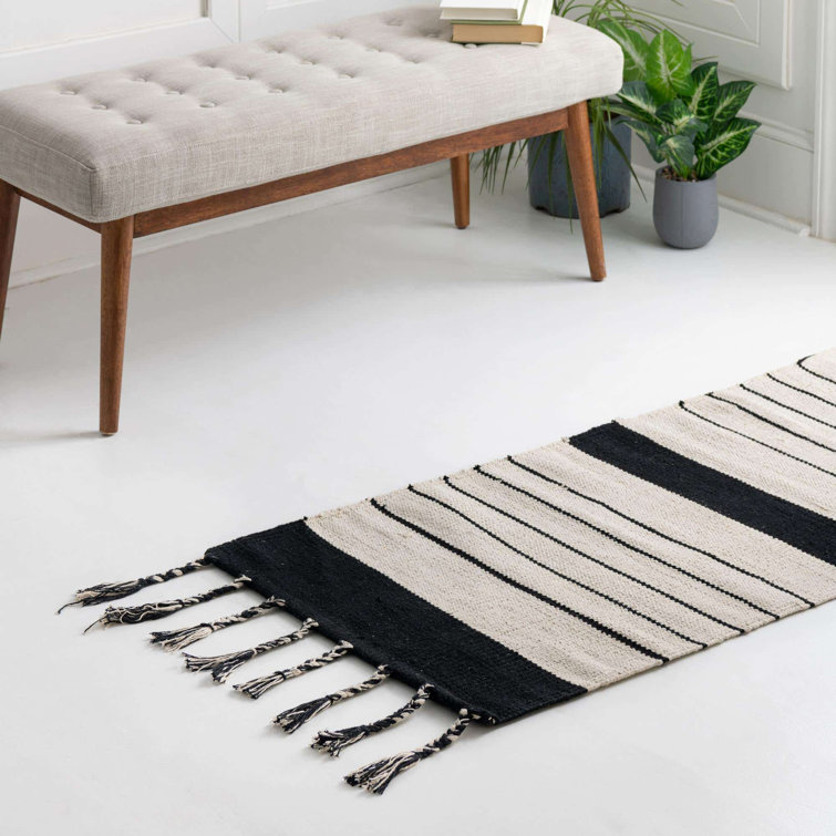 Asenet Cotton Striped Indoor Rug