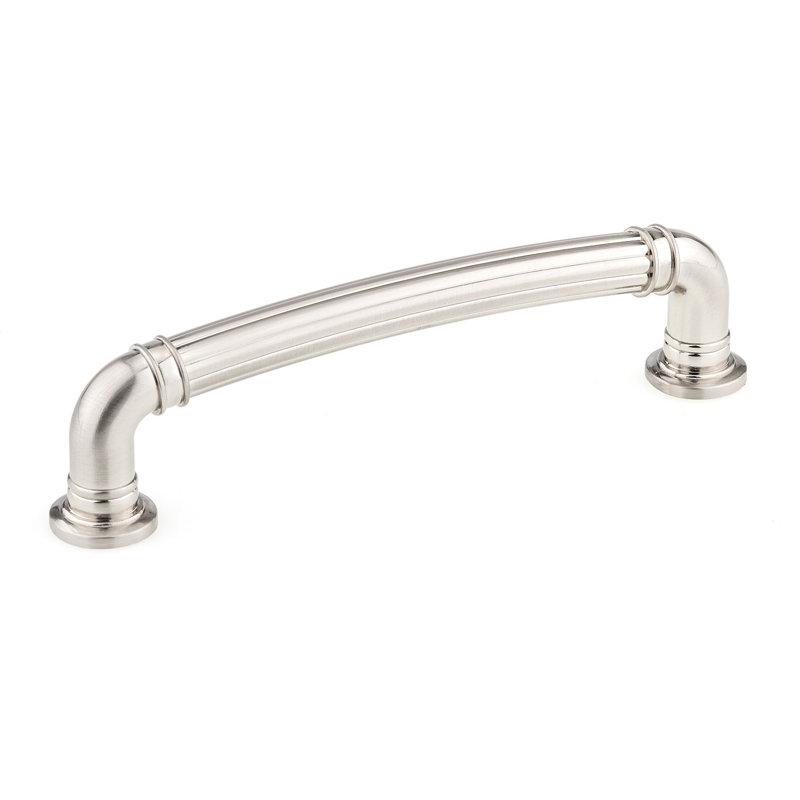Poignée de type barre en métal, 5 1/16", Nickel brossé