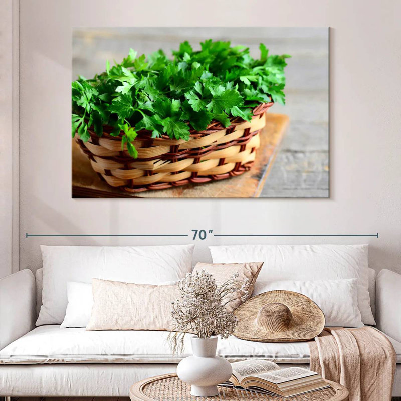 Parsley In A Basket, 34" H x 51" W