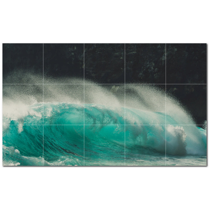 Vagues photo 12 x 12