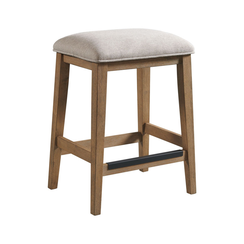 Marilou Upholstered Counter Stool with Solid Wood Frame