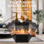 Chaufferette portative électrique pour foyer 1500W, flamme à DEL 3D, double, pour l'intérieur, la maison, le bureau, le chauffage de décoration de Noël avec