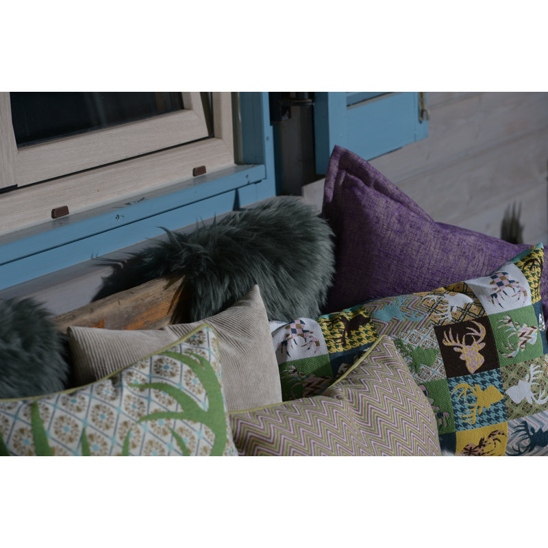 Leola Chevron Throw Cushion, 30cm H x 50cm W x 10cm D, Rectangular