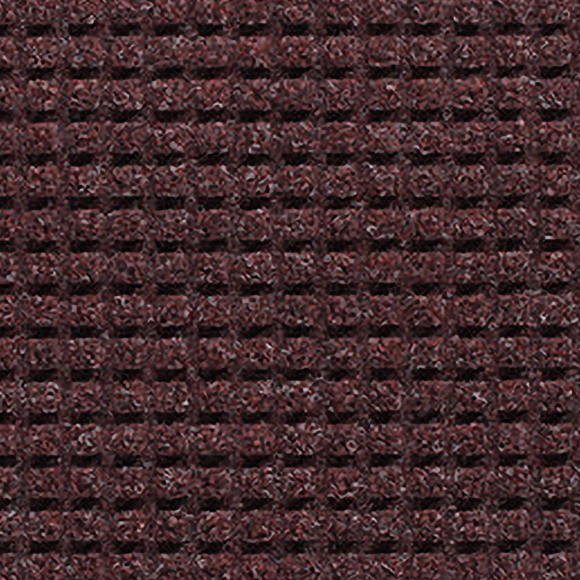 WaterHog Squares Indoor Outdoor Door Mat, Semi-Circle 2' x 3'3", Bordeaux