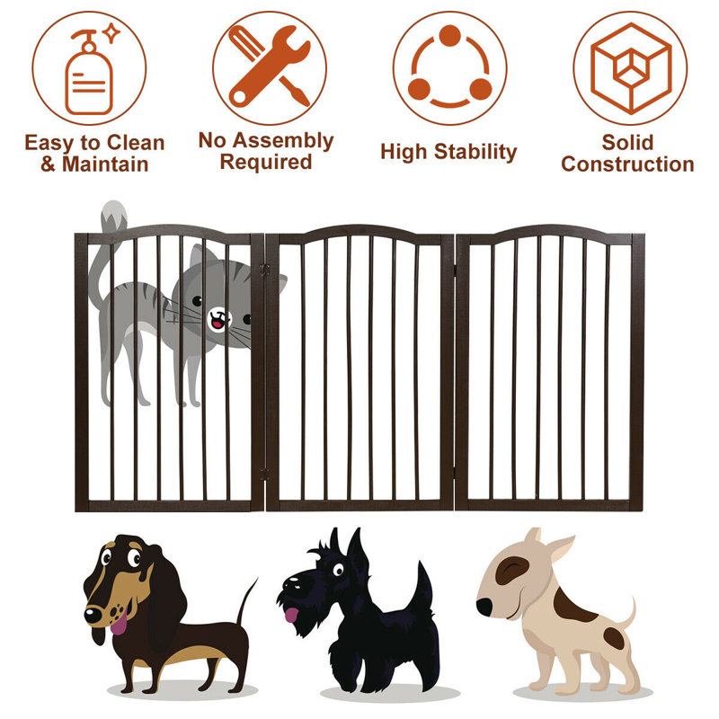 Leonidas Metal Free Standing Pet Gate