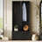 Elegant Free Standing Hall Tree Set Of 2, Multifunctional 3-IN-1 Entryway Coat Rack With Black Retro Handles, Seating Bench With Storage Drawers For Hallway, Living Room, 31.4"W*70.8"H-2007552932