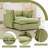 Upholstered Accent Chair With Ottoman-60752653