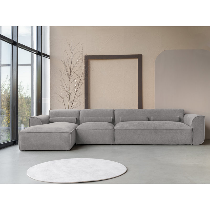 Flex Felix 6 Seater Corner Sofa , Left Hand Facing, Grey