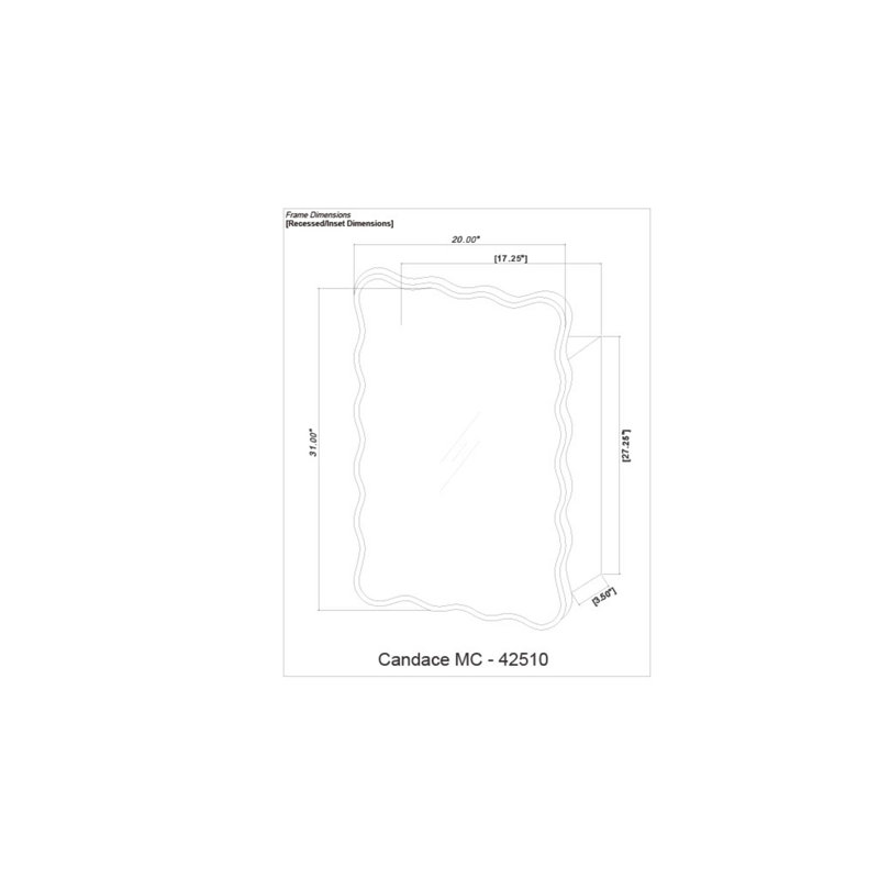 Andy 20'' W Mirrored Medicine Cabinet