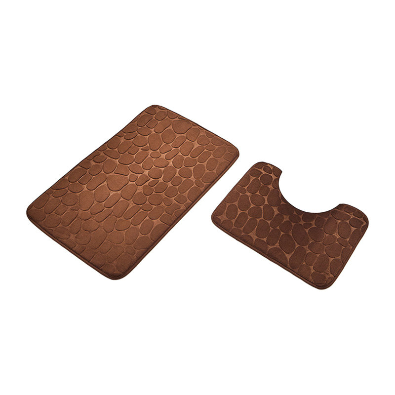  Tapis de salle de bain Ensemble de tapis de bain en mousse, D