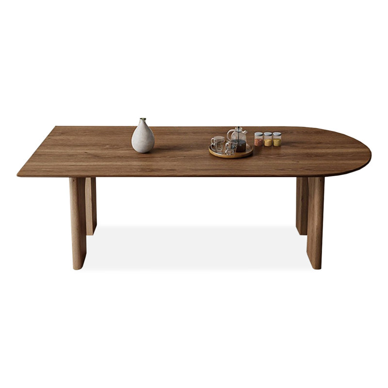 Table de salle à manger Modern, H 29,53 po x L 94,49 po x l 35,43 po, Brun noisette