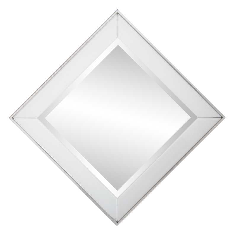 Miroir biseauté, Blanc