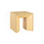 Table d'appoint en chêne naturel avec construction stable - Fiable et élégant pour la salle d'étude, fonctionnel, plateau de table épaissi, améliore l'environnement