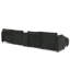 Canapé d'angle modulaire en L avec méridienne réversible, tiroir de rangement, port USB, noir à 6 places-1494159463