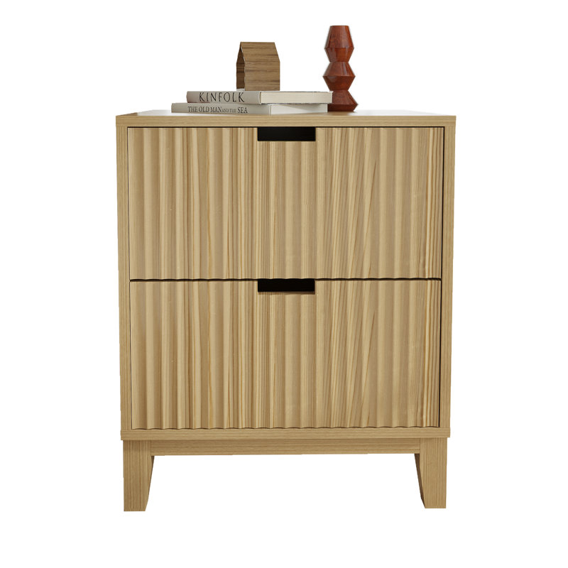 Table de chevet 2 tiroirs Ashwaq