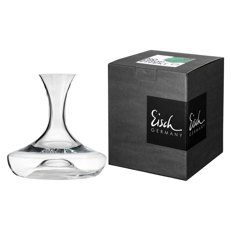 Ivy Bronx No Drop Decanter, 0.75 L, 30171915, Clear/White