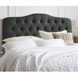 Linen Upholstered Headboard-Modern-Adjustable Height-Button Tufting