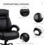 Grand et grand fauteuil de travail noir en cuir d'unité centrale, capacité de poids de 400 lb, siège large, hauteur réglable, chaise de bureau pivotante pour des processus efficaces avec capacité, cuir, configuration en hauteur