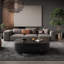 Table basse noire moderne et minimaliste moderne