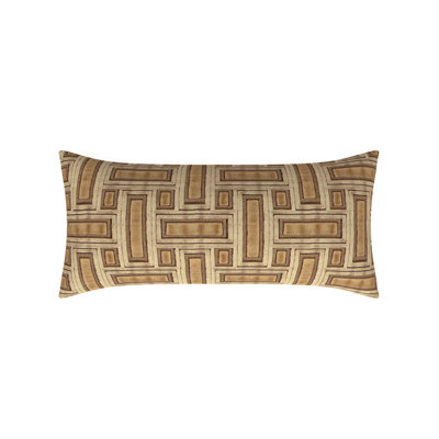 Geometric Feather Reversible Throw Pillow
