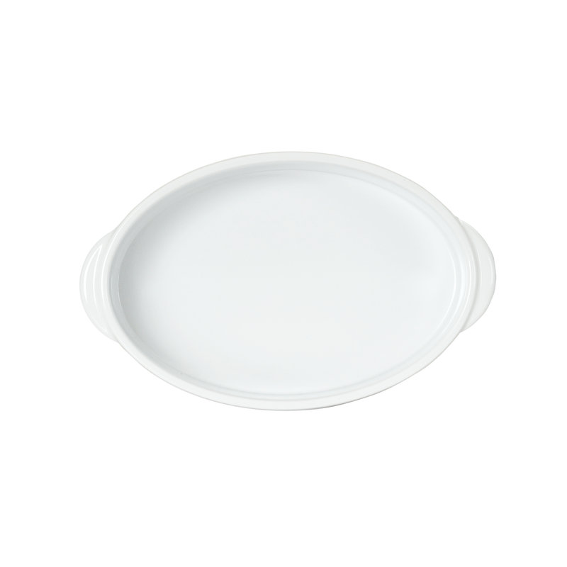 Cocotte ovale, Blanc