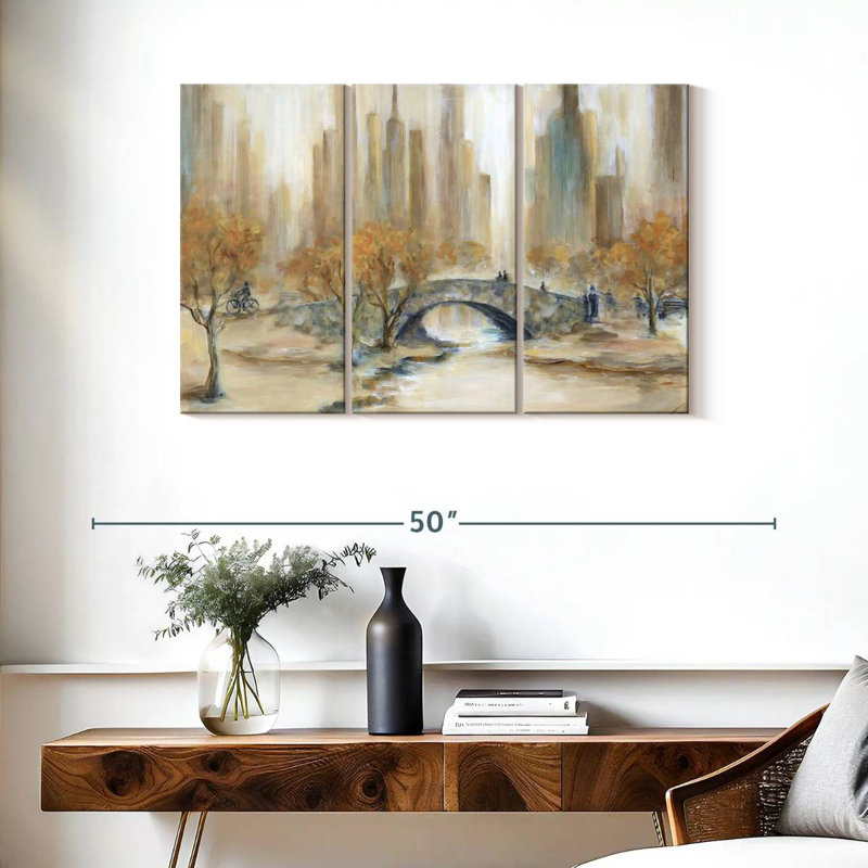 Sireci Empty Central Park, 24" H x 38" W