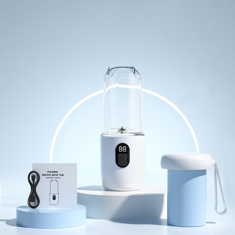 Home Wireless Fully Automatic  Portable Juicer, White