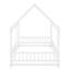 Lit double en bois pleine grandeur avec structure de toit-1204134549