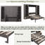 Lit escamotable avec tablettes, tiroirs, bureau et DEL Murphy