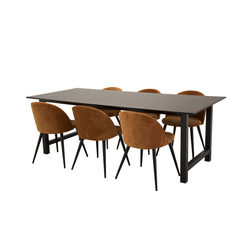 Drasner Dining Set, Brown/Black