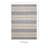 Anna-Sophia Dotted Stripe Ivory and Blue Indoor Outdoor Machine Washable Area Rug-247884022