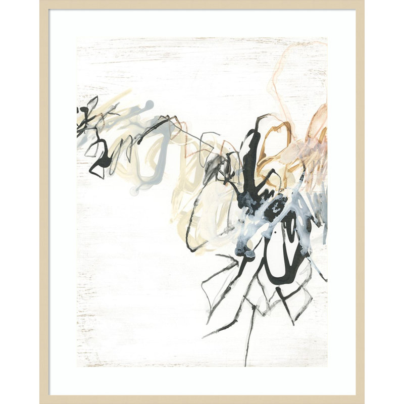 «Conversation Thread II» par June Erica Vess, reproduction d'art encadrée sur bois, H 41 po x l 33 po